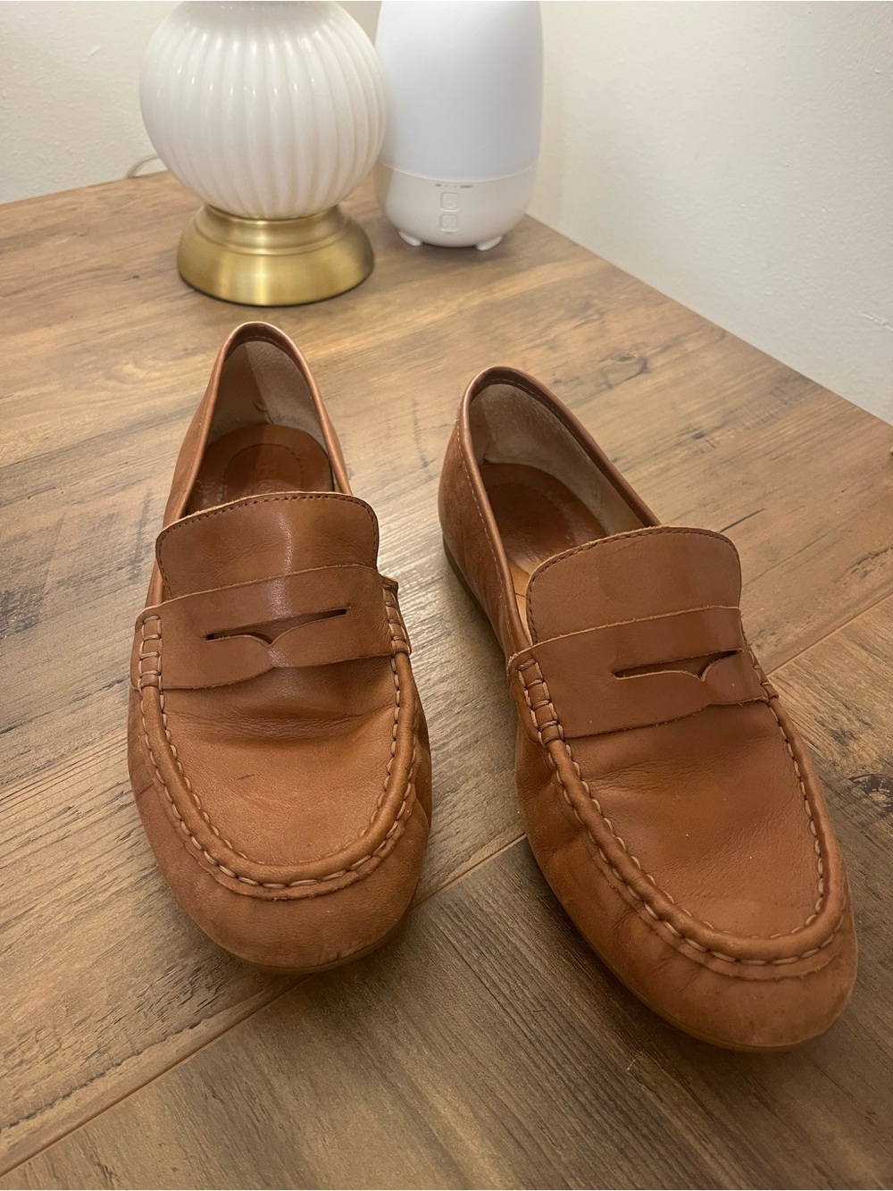 Born Women’s Classic Penny Loafers in Brown